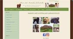 Desktop Screenshot of manorlakelabradoodles.com